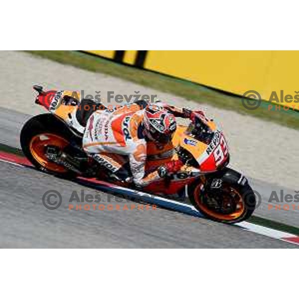 Marc Marquez of Spain during Moto GP race in Misano at Gran Prix di San Marino, Italy on September 14, 2014