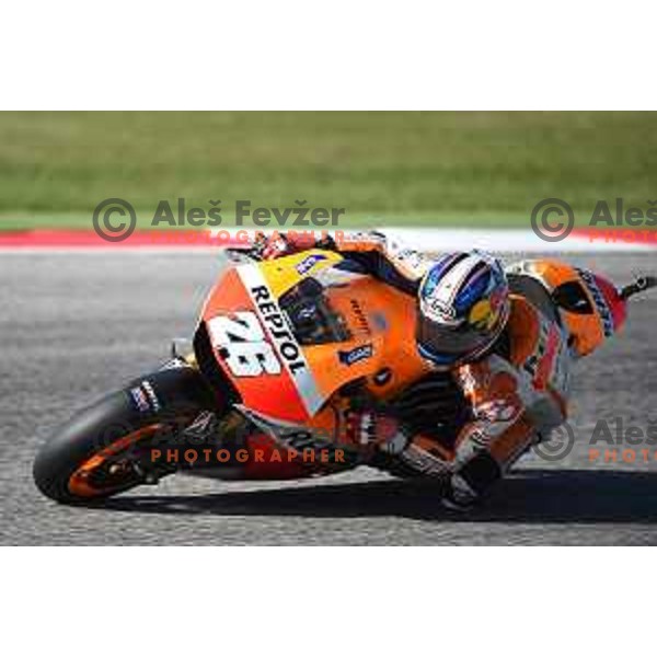 Dani Pedrosa of Spain during Moto GP race in Misano at Gran Prix di San Marino, Italy on September 14, 2014