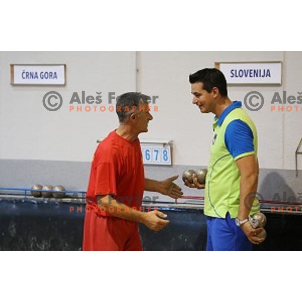Dejan Tonejc of Slovenia in action during 11th European Championships in bowles, Koper, Slovenia on October 2, 2014