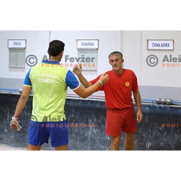 of Slovenia in action during 11th European Championships in bowles, Koper, Slovenia on October 2, 2014