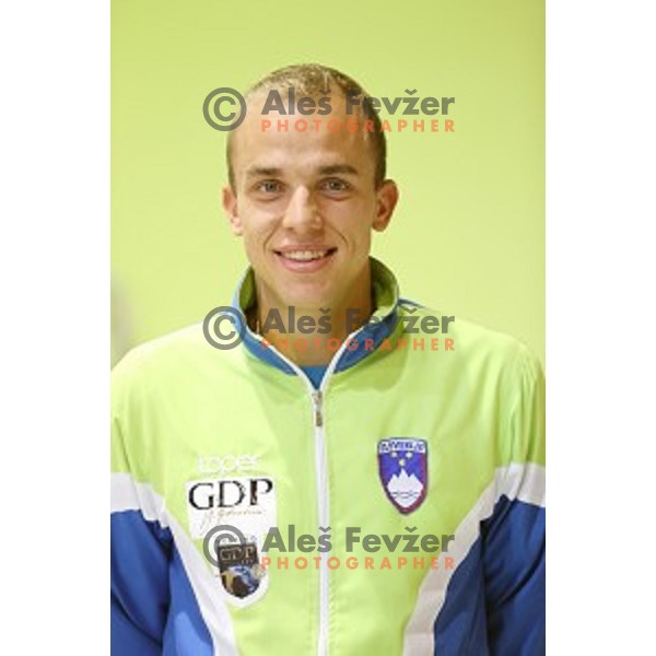 Anze Petric of Slovenia in action during 11th European Championships in bowles, Koper, Slovenia on October 2, 2014