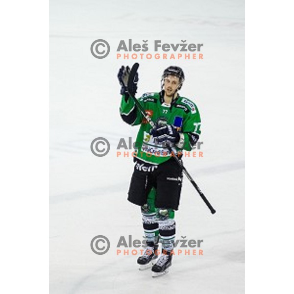 Ivan Sijan of Olimpija after ice hockey match of 10th round of EBEL League in Season 2014/15 between HDD Telemach Olimpija and EC Red Bull Salzburg, played in Tivoli Hall, Ljubljana, Slovenia, on October 12, 2014