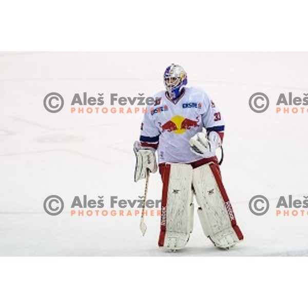 Luka Gracnar of Salzburg after ice hockey match of 10th round of EBEL League in Season 2014/15 between HDD Telemach Olimpija and EC Red Bull Salzburg, played in Tivoli Hall, Ljubljana, Slovenia, on October 12, 2014