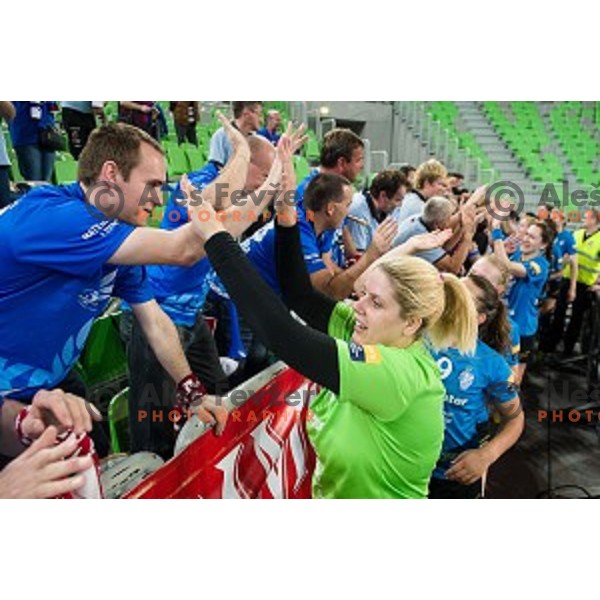 Misa Marincek in action during handball match Krim Ljubljana - Hypo Niederosterreich, EHF Womens champions league, Stozice, Ljubljana, 17.10.2014