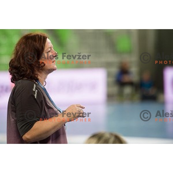 Marta Bon in action during handball match Krim Ljubljana - Hypo Niederosterreich, EHF Womens champions league, Stozice, Ljubljana, 17.10.2014