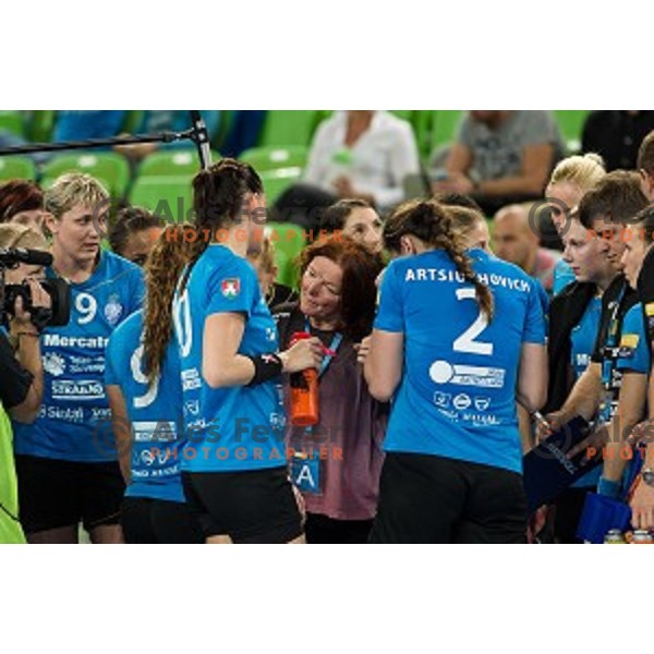 Marta Bon in action during handball match Krim Ljubljana - Hypo Niederosterreich, EHF Womens champions league, Stozice, Ljubljana, 17.10.2014