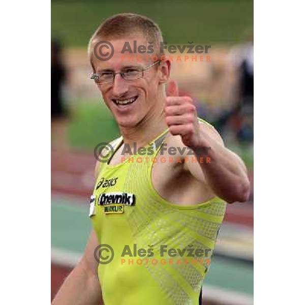 Matic Osovnikar at Grand prix AZS athletic miting in Ljubljana 3.6.2007. Photo by Ales Fevzer 