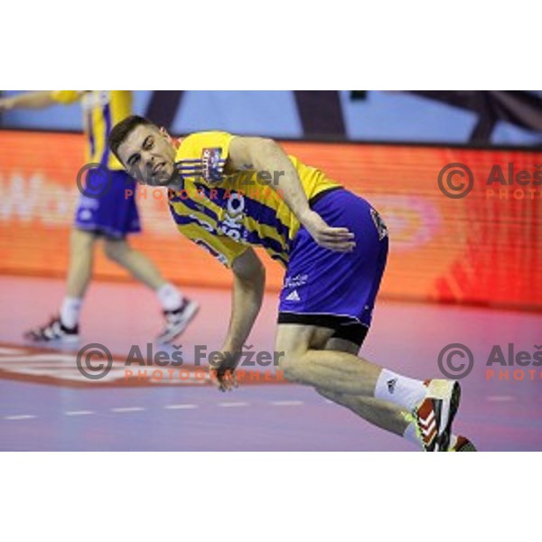 handball match Celje Pivovarna Lasko-Veszprem in EHF Champions league, played in Zlatorog Hall, Celje, Slovenia on October 18, 2014