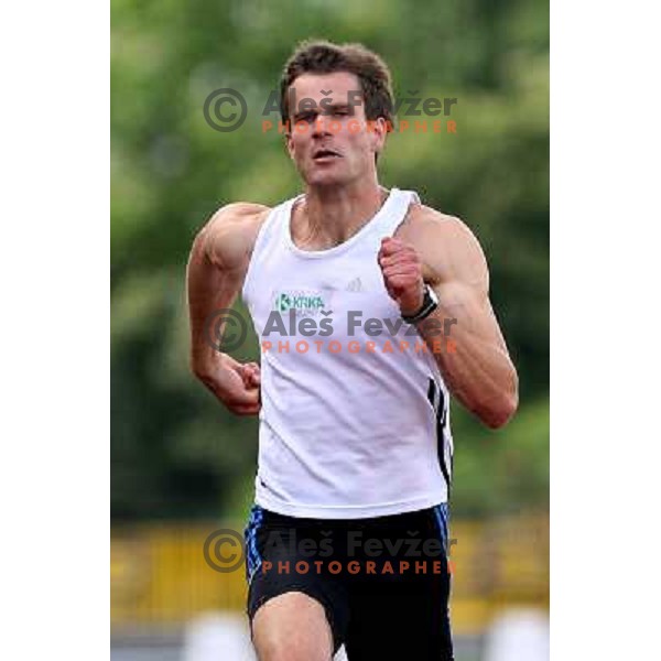 Joze Vrtacic at Grand prix AZS athletic miting in Ljubljana 3.6.2007. Photo by Ales Fevzer 