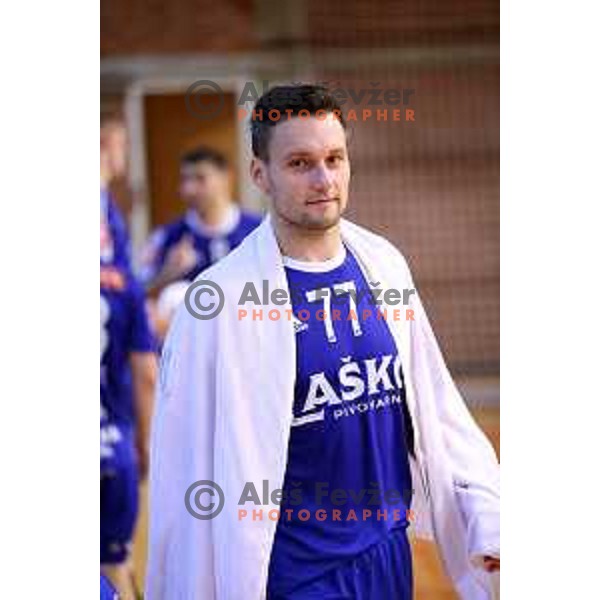 of RK Celje Pivovarna Lasko in action during handball match Slovan-Celje Pivovarna Lasko, played in Kodeljevo Hall, Ljubljana on September 13, 2014