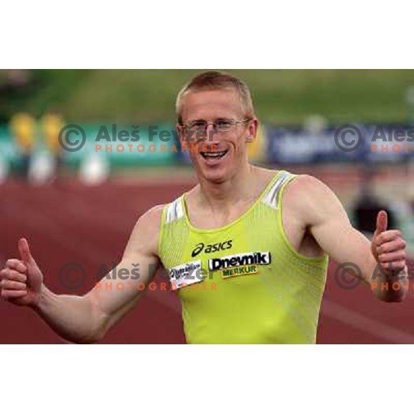 Matic Osovnikar at Grand prix AZS athletic miting in Ljubljana 3.6.2007. Photo by Ales Fevzer 