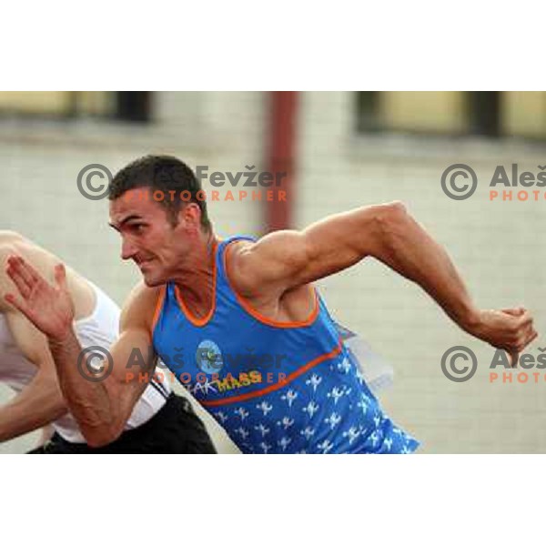 Damjan Zlatnar at Grand prix AZS athletic miting in Ljubljana 3.6.2007. Photo by Ales Fevzer 
