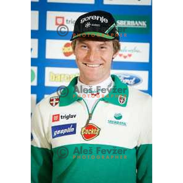 Domen Potocnik during media day of Ski Association Slovenia for season 2014-15, Sora pro medvodah on October 20, 2014