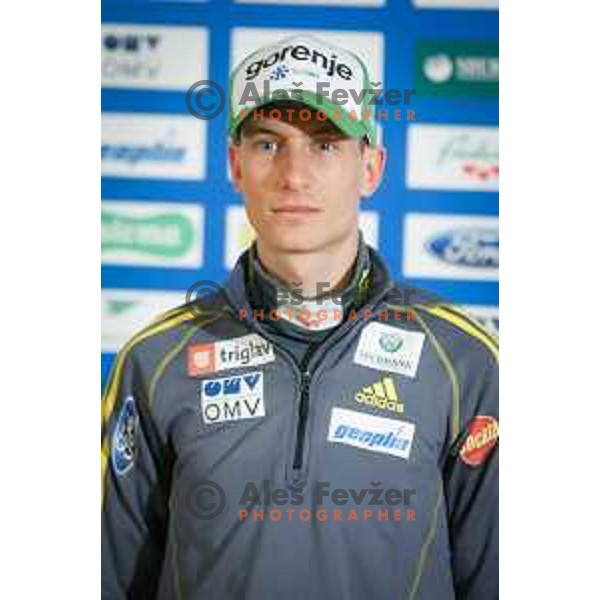Andraz Pograjc during media day of Ski Association Slovenia for season 2014-15, Sora pro medvodah on October 20, 2014