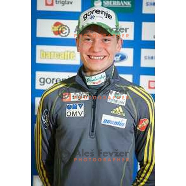 Anze Lanisek during media day of Ski Association Slovenia for season 2014-15, Sora pro medvodah on October 20, 2014