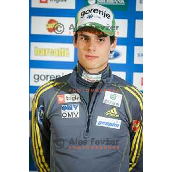 Rok Justin during media day of Ski Association Slovenia for season 2014-15, Sora pro medvodah on October 20, 2014