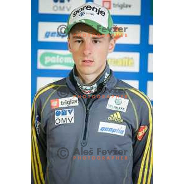 Jaka Hvala during media day of Ski Association Slovenia for season 2014-15, Sora pro medvodah on October 20, 2014