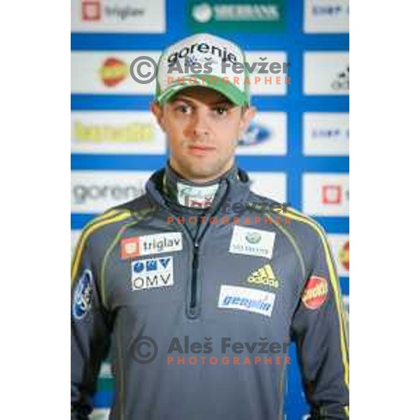 Tomaz Naglic during media day of Ski Association Slovenia for season 2014-15, Sora pro medvodah on October 20, 2014
