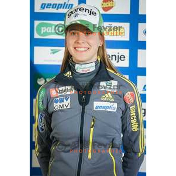 Ursa Bogataj during media day of Ski Association Slovenia for season 2014-15, Sora pro medvodah on October 20, 2014