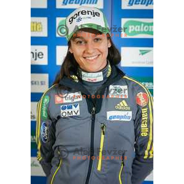 Anja Vtic during media day of Ski Association Slovenia for season 2014-15, Sora pro medvodah on October 20, 2014