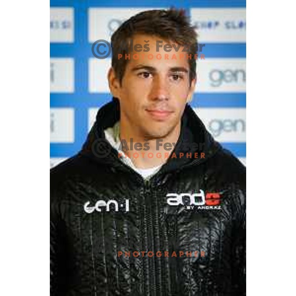Blaz Ogorelc during media day of Ski Association Slovenia for season 2014-15, Sora pro medvodah on October 20, 2014