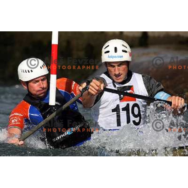 Kulovec (119) and Hocevar at Kayak and Canoe race Slovenian Open in Ljubljana 3.6.2007. Photo by Ales Fevzer 