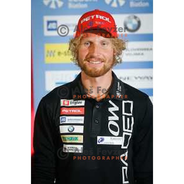 Klemen Bauer during media day of Ski Association Slovenia for season 2014-15, Sora pri Medvodah on October 20, 2014