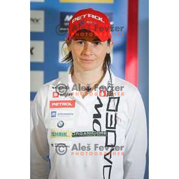 Andreja Mali during media day of Ski Association Slovenia for season 2014-15, Sora pri Medvodah on October 20, 2014