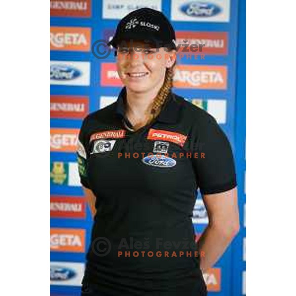 Marusa Ferk during media day of Ski Association Slovenia for season 2014-15, Sora pri Medvodah on October 20, 2014