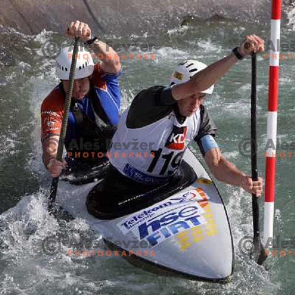 Kulovec (119) and Hocevar at Kayak and Canoe race Slovenian Open in Ljubljana 3.6.2007. Photo by Ales Fevzer 