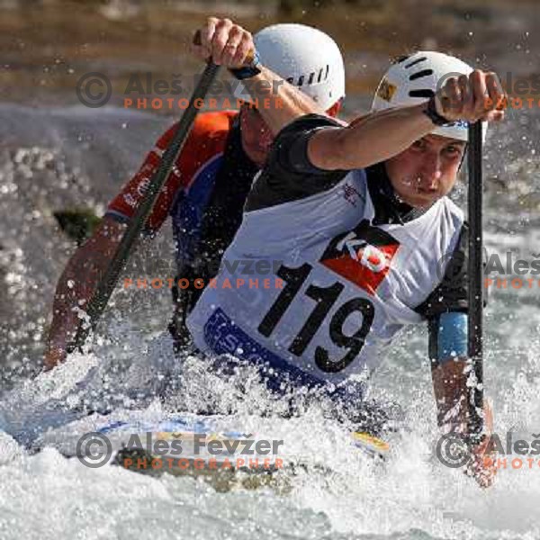 Kulovec (119) and Hocevar at Kayak and Canoe race Slovenian Open in Ljubljana 3.6.2007. Photo by Ales Fevzer 