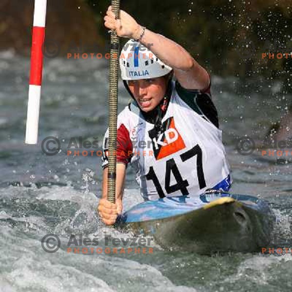 Angela Prendin (ITA) at Kayak and Canoe race Slovenian Open in Ljubljana 3.6.2007. Photo by Ales Fevzer 