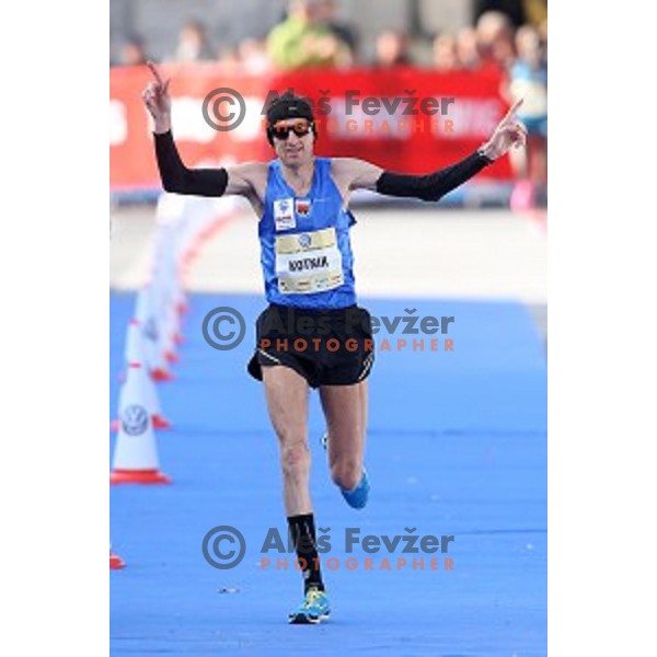 Robert Kotnik (SLO) at 19. Volkswagen Ljubljana Marathon in Ljubljana, Slovenia on October 26, 2014