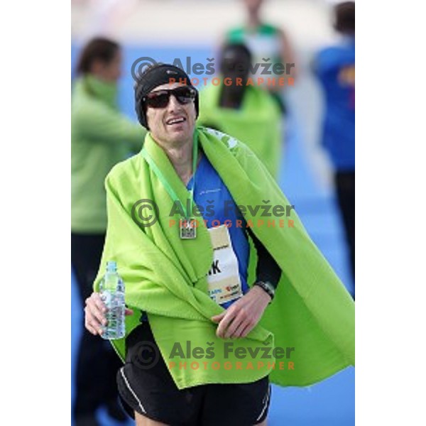 Robert Kotnik (SLO) at 19. Volkswagen Ljubljana Marathon in Ljubljana, Slovenia on October 26, 2014