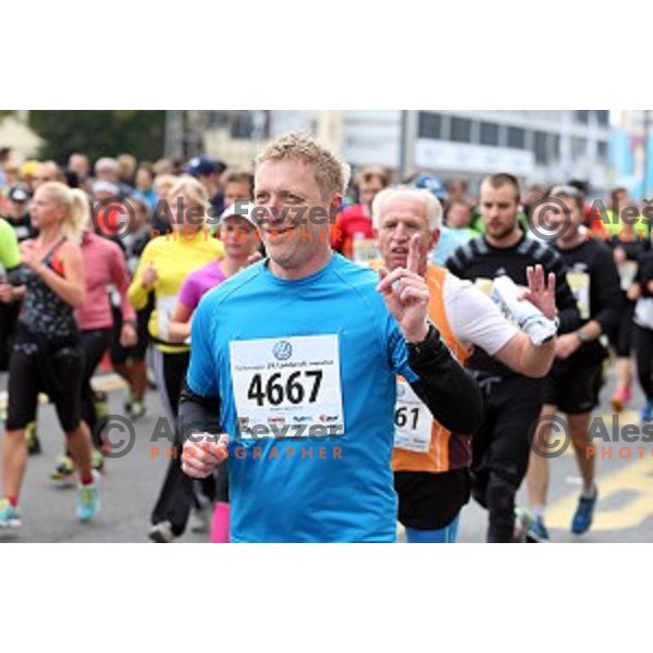 Andrej Kastelic at 19. Volkswagen Ljubljana Marathon in Ljubljana, Slovenia on October 26, 2014