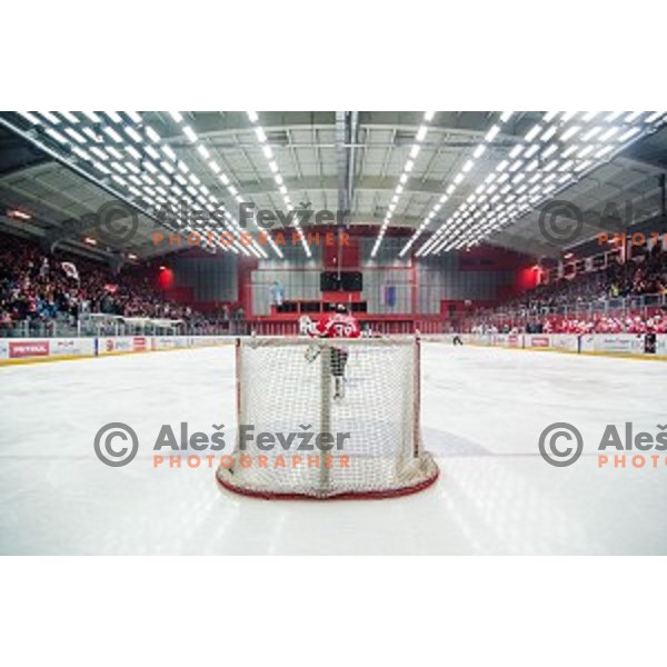 Jure Pavlic of Jesenice in action during ice hockey match of Slovenian National League in Season 2014/15 between HDD SIJ Acroni Jesenice and HDD Telemach Olimpija, played in Podmezakla Hall, Jesenice, Slovenia, on October 28, 2014