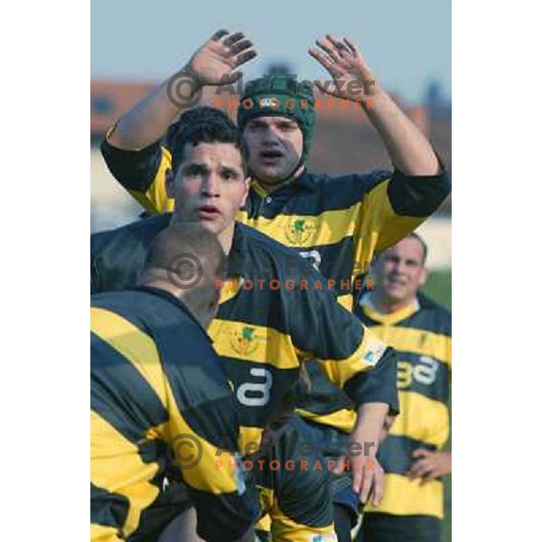 Action during rugby match of Ragby team Bezigrad at Stanezice Oval, Ljubljana on September 2003