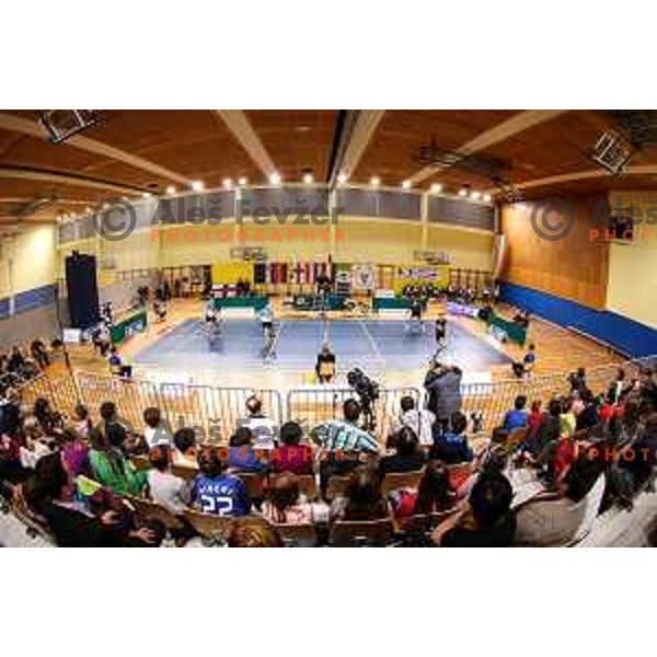 Venue during badminton match between Slovenia and Forea Island on European Mixed Team Championship 2015, 7.11.2014, Lendava