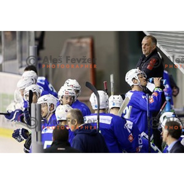 Matjaz Kopitar of Slovenia in action during ice-hockey match Slovenia-Belarus at Euro Ice Hockey Challenge Tournament in Hala Tivoli, Ljubljana, Slovenia on November 7, 2014