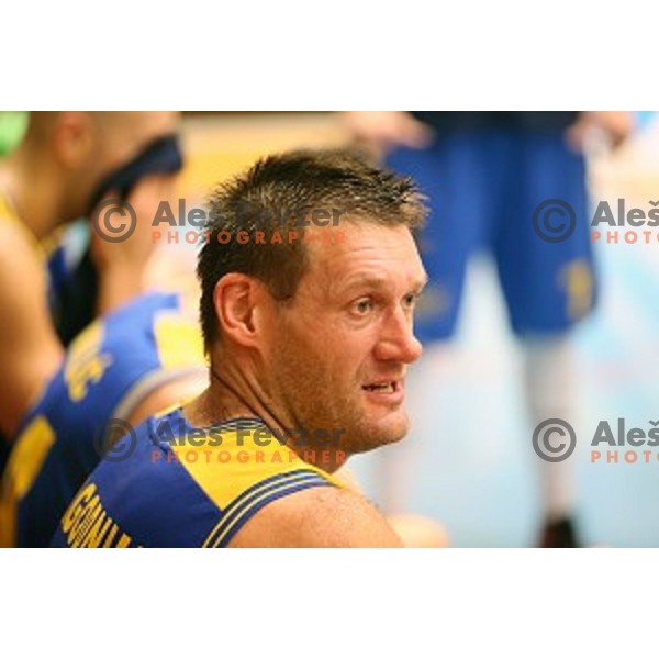 Goran Jagodnik of Hopsi Polzela in action during Telemach league basketball match Sencur Gorenjska gradbena druzba-Hopsi Polzela, played in Sencur, Slovenia on November 8, 2014