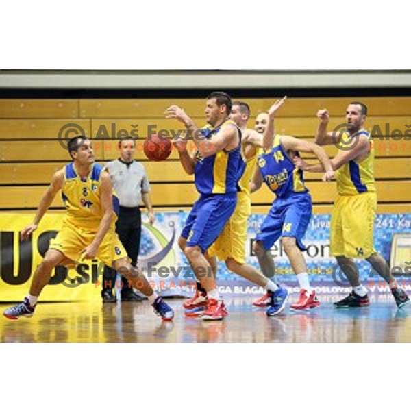 Goran Jagodnik of Hopsi Polzela in action during Telemach league basketball match Sencur Gorenjska gradbena druzba-Hopsi Polzela, played in Sencur, Slovenia on November 8, 2014
