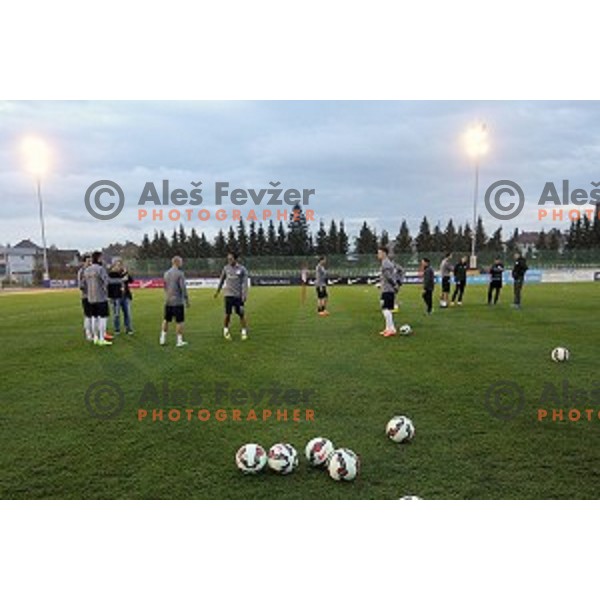 Slovenia National football team during practice session at ZAK stadium, Ljubljana on November 10, 2014