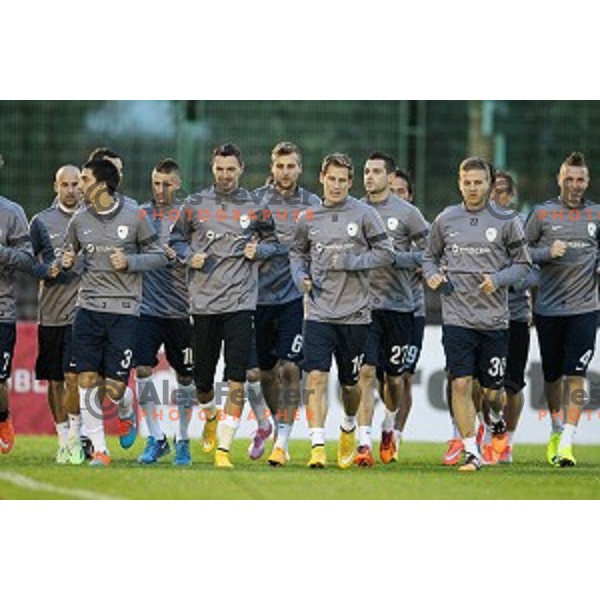 Slovenia National football team during practice session at ZAK stadium, Ljubljana on November 10, 2014