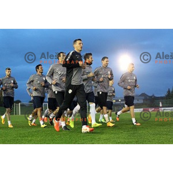 Slovenia National football team during practice session at ZAK stadium, Ljubljana on November 10, 2014