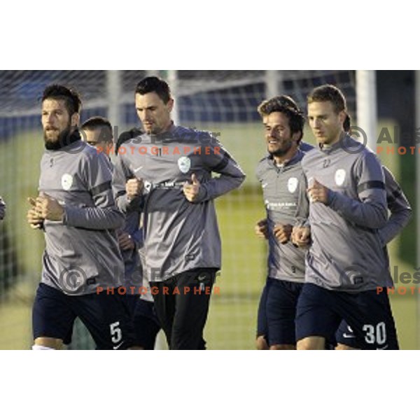 Slovenia National football team during practice session at ZAK stadium, Ljubljana on November 10, 2014