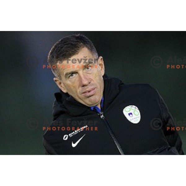 Srecko Katanec, head coach of Slovenia National football team during practice session at ZAK stadium, Ljubljana on November 10, 2014