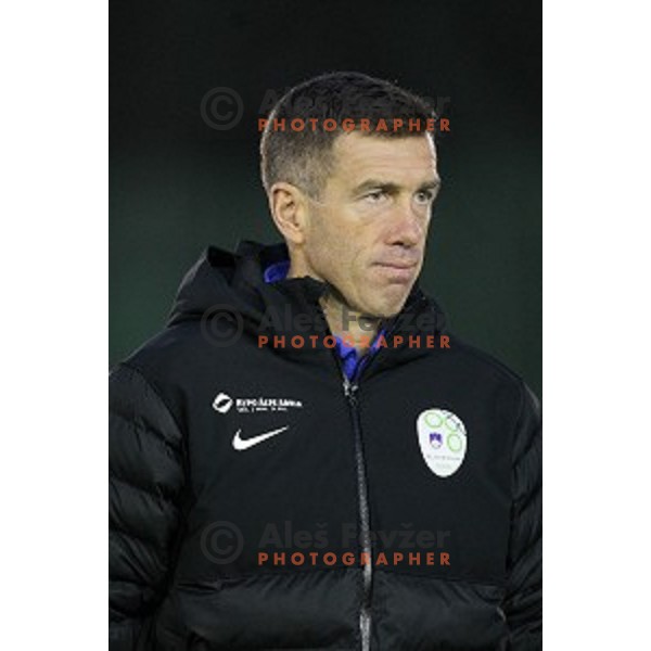 Srecko Katanec, head coach of Slovenia National football team during practice session at ZAK stadium, Ljubljana on November 10, 2014