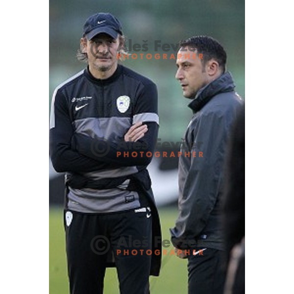 Slovenia National football team during practice session at ZAK stadium, Ljubljana on November 10, 2014