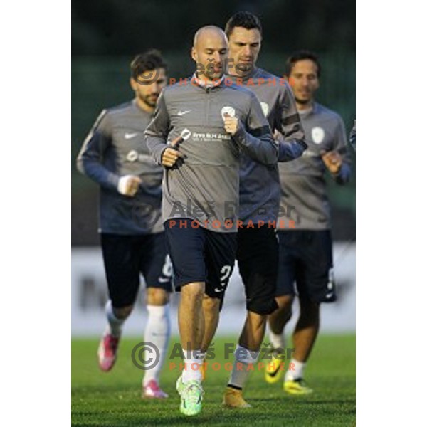 Miso Brecko of Slovenia National football team during practice session at ZAK stadium, Ljubljana on November 10, 2014
