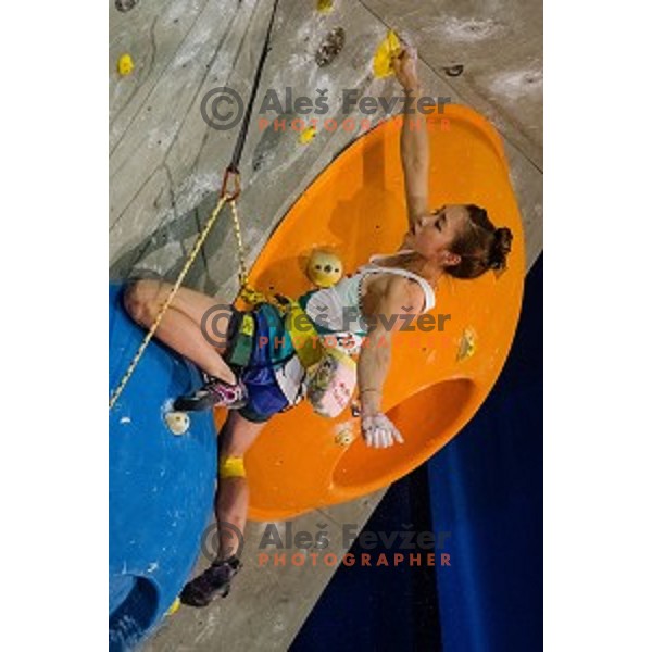 Jain Kim of Korea during final of IFSC Climbing World Cup Final 2014 in Zlato polje hall, Kranj, Slovenia, on November 16, 2014